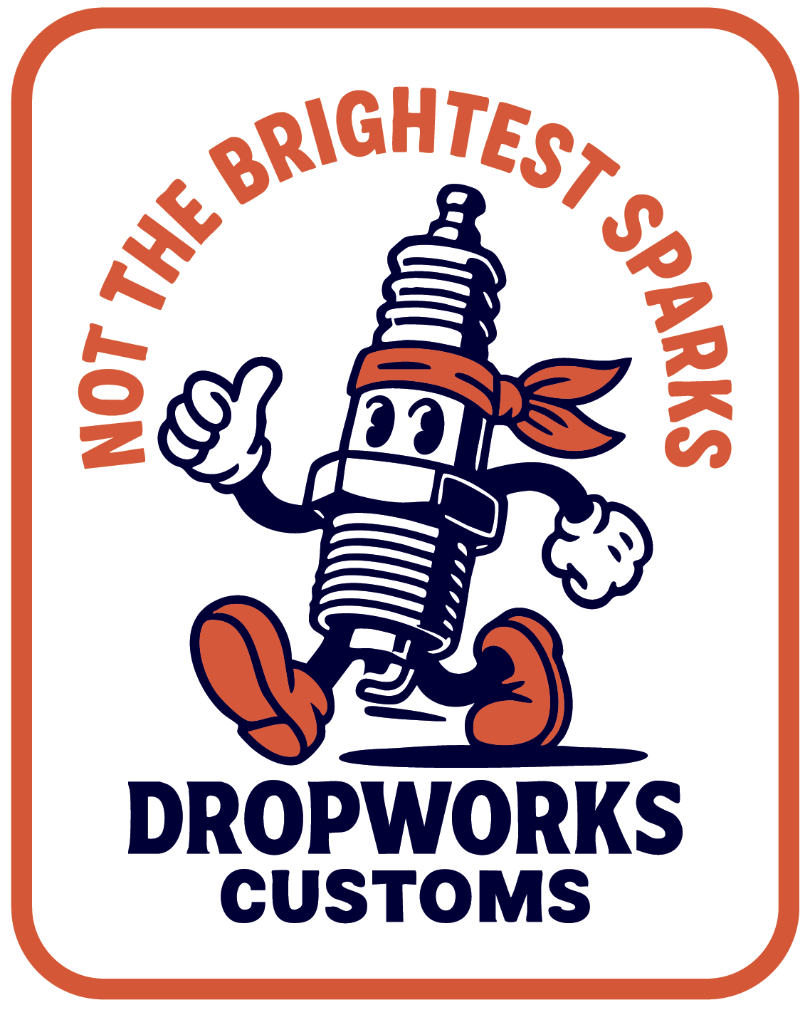Bright sparks rectangle sticker