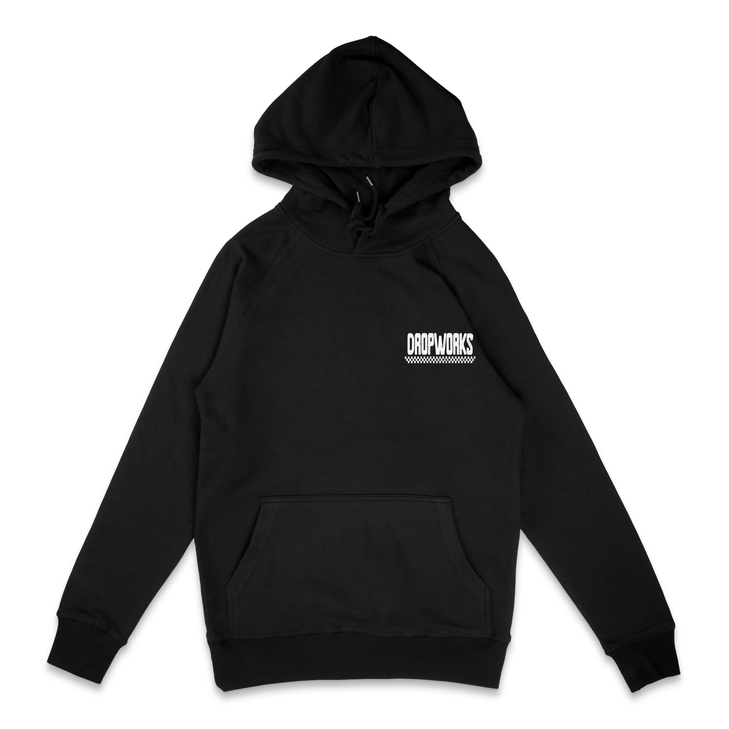 Dropworks retro hoodie - Black/white.