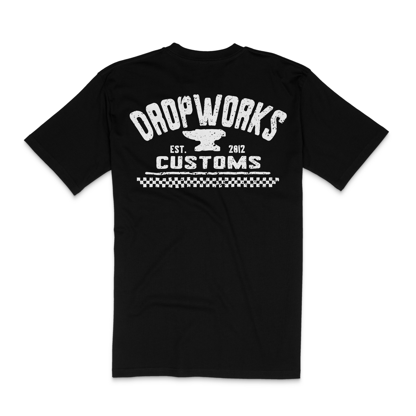 Dropworks retro tee - Black/white.