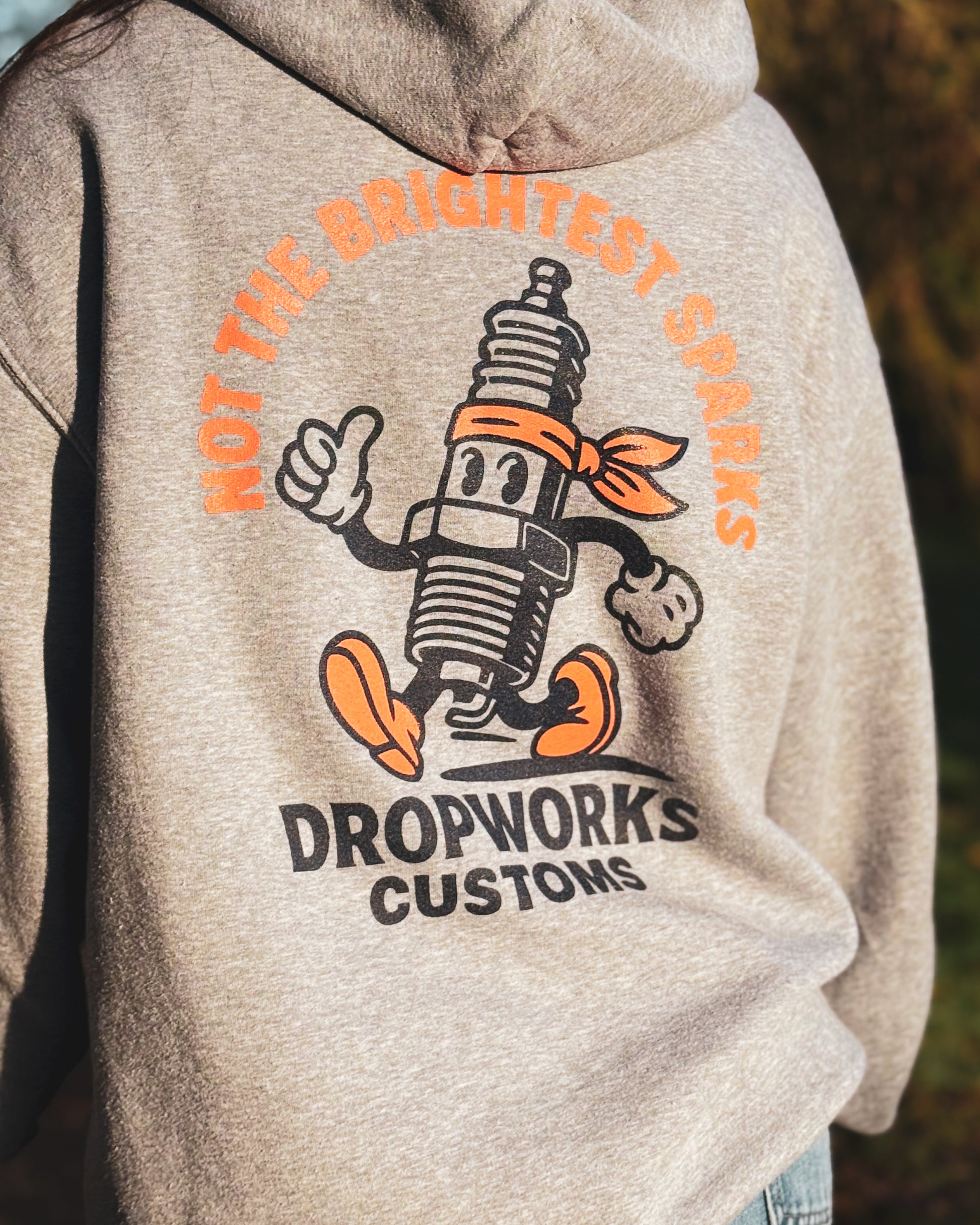 Bright sparks hoodie - Heather grey