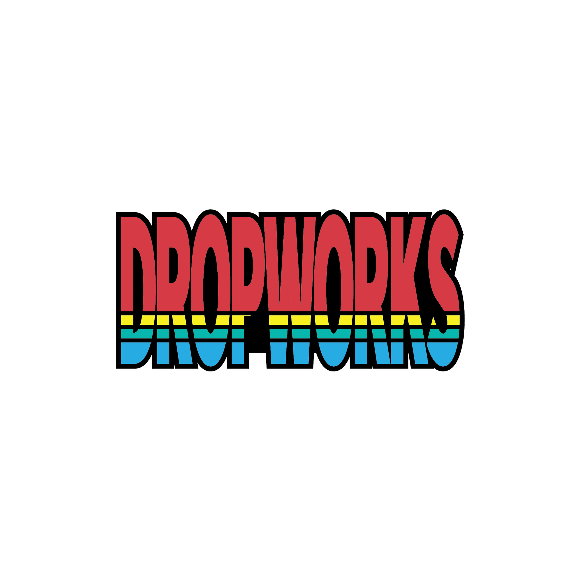 Retro line sticker
