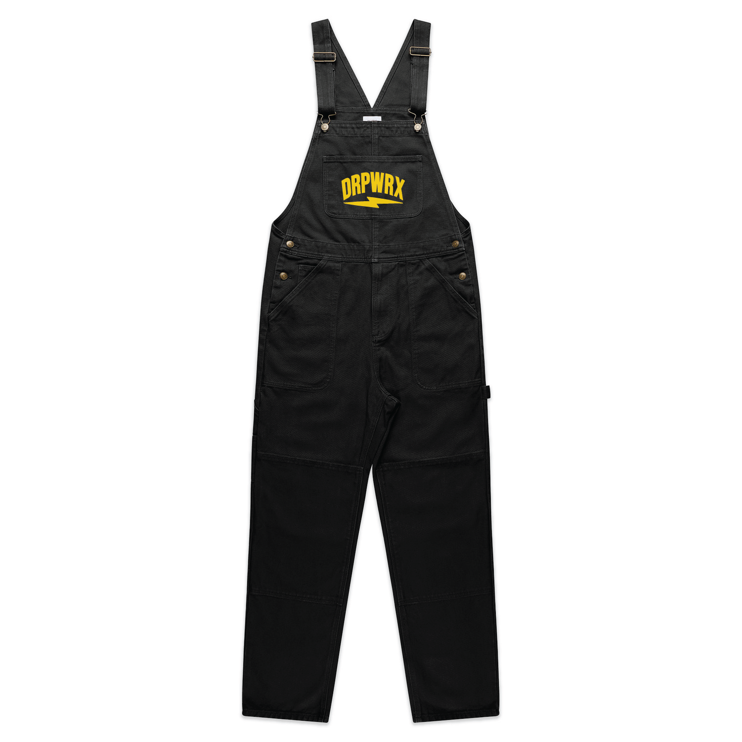 Bib and brace overalls - Black.