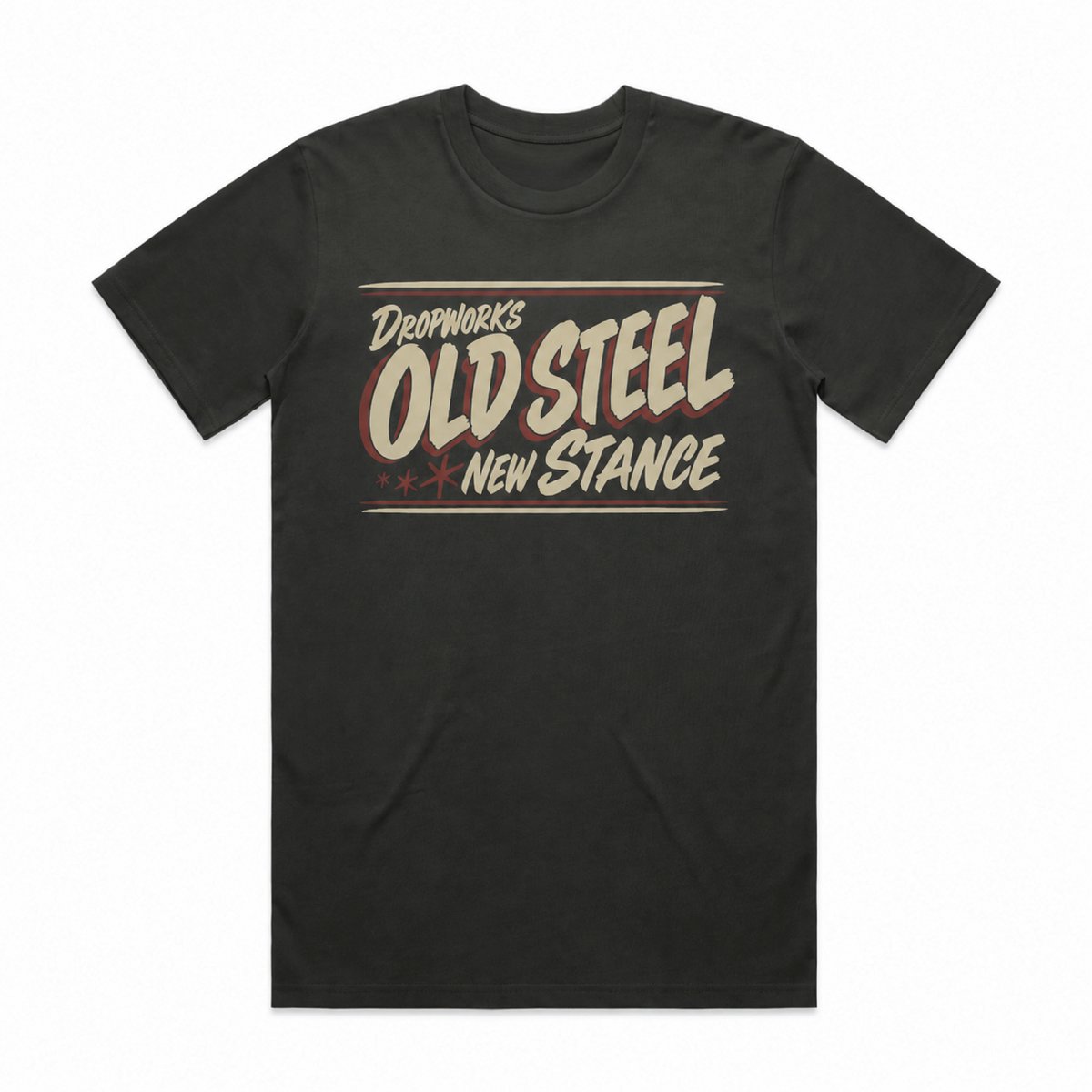 Old steel tee